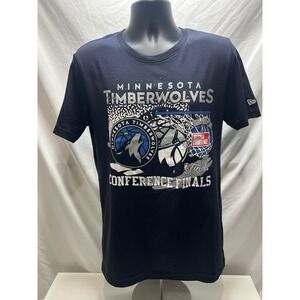 New Era men's Minnesota Timberwolves 2024 Western Conference Finals T-shirt Sz M
